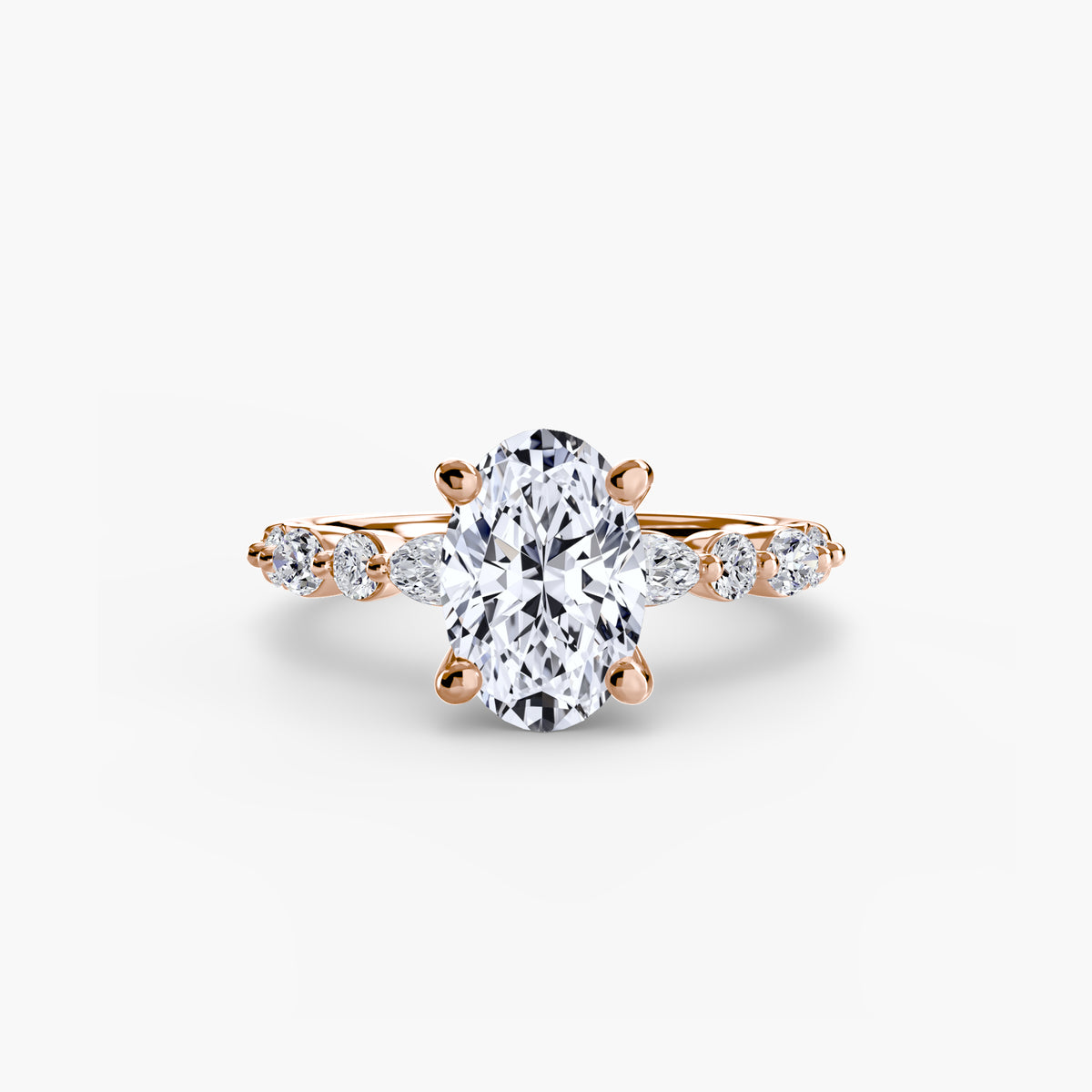 Solitaire with Marquise & Round Sides