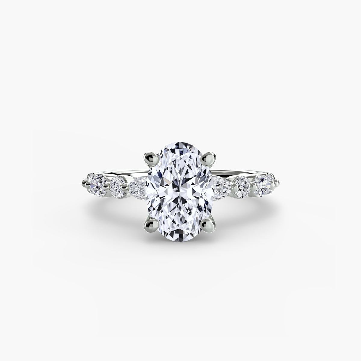 Solitaire with Marquise & Round Sides