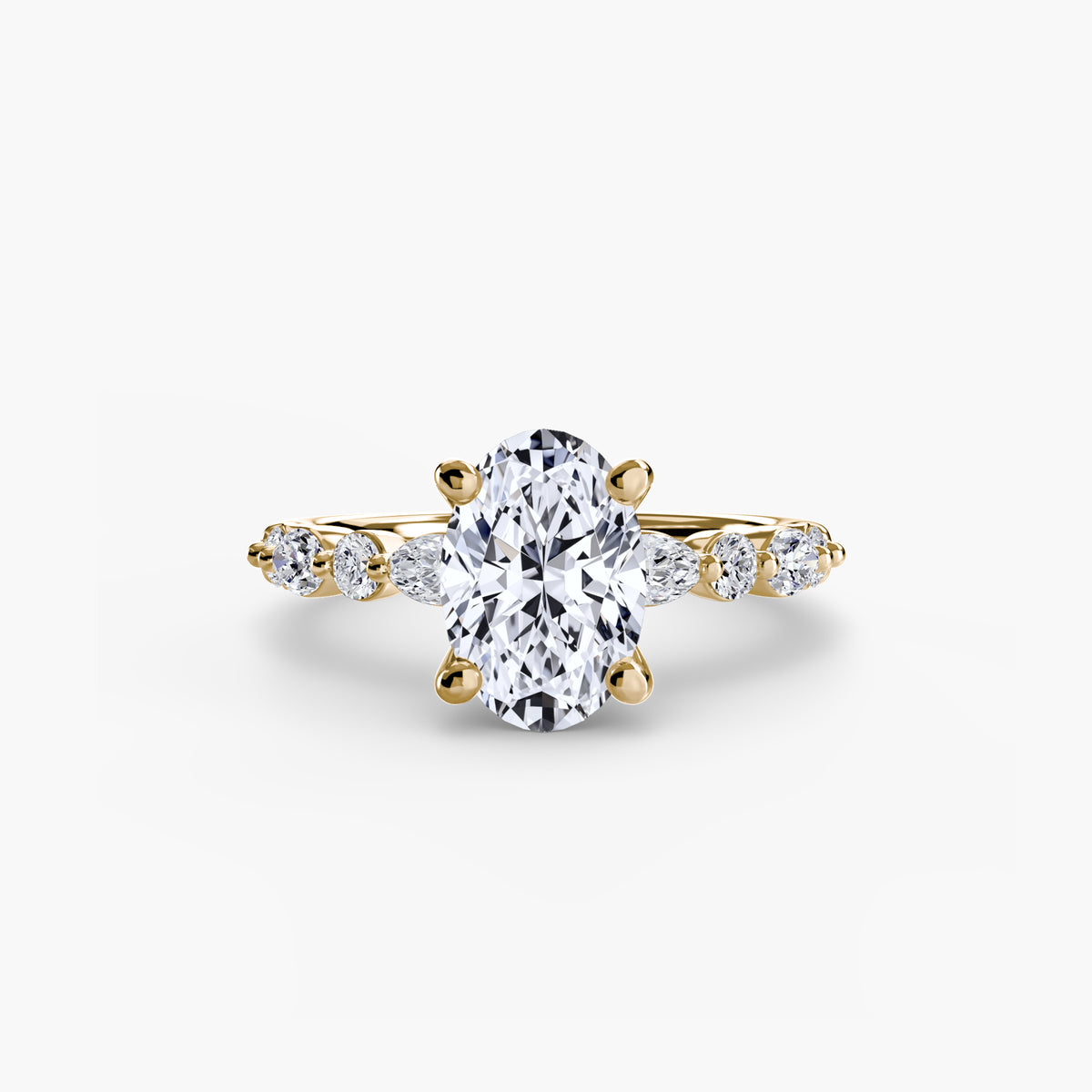 Solitaire with Marquise & Round Sides