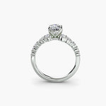 Oval Cluster Diamond Ring