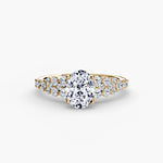 Oval Cluster Diamond Ring