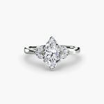 Solitaire with Marquise Accent sides