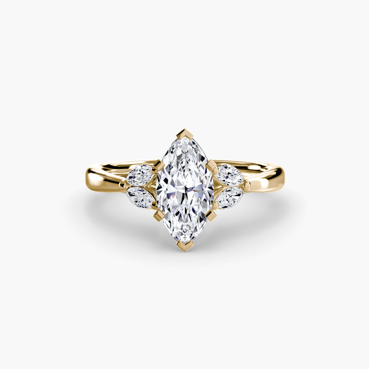 Solitaire with Marquise Accent sides