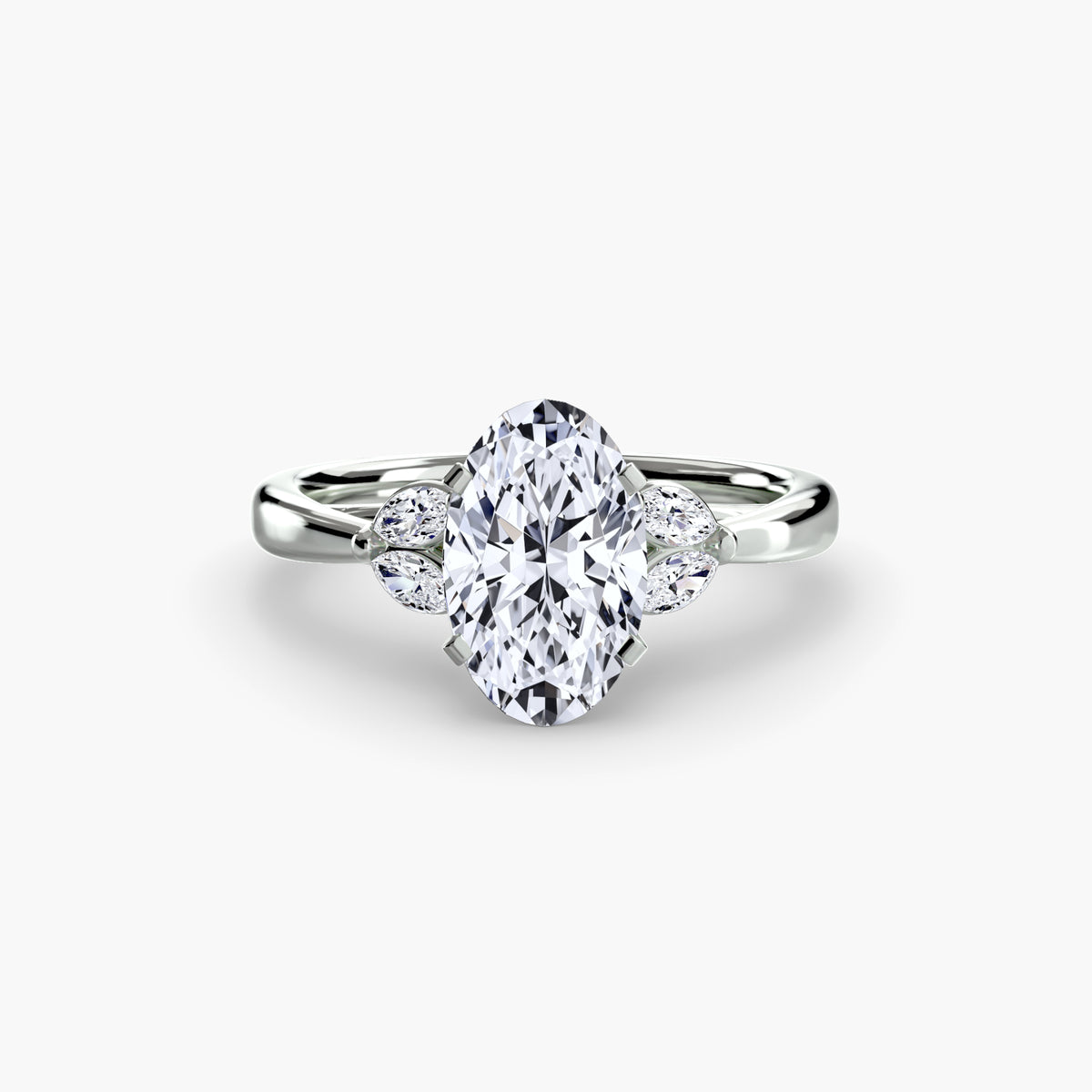Solitaire with Marquise Accent sides
