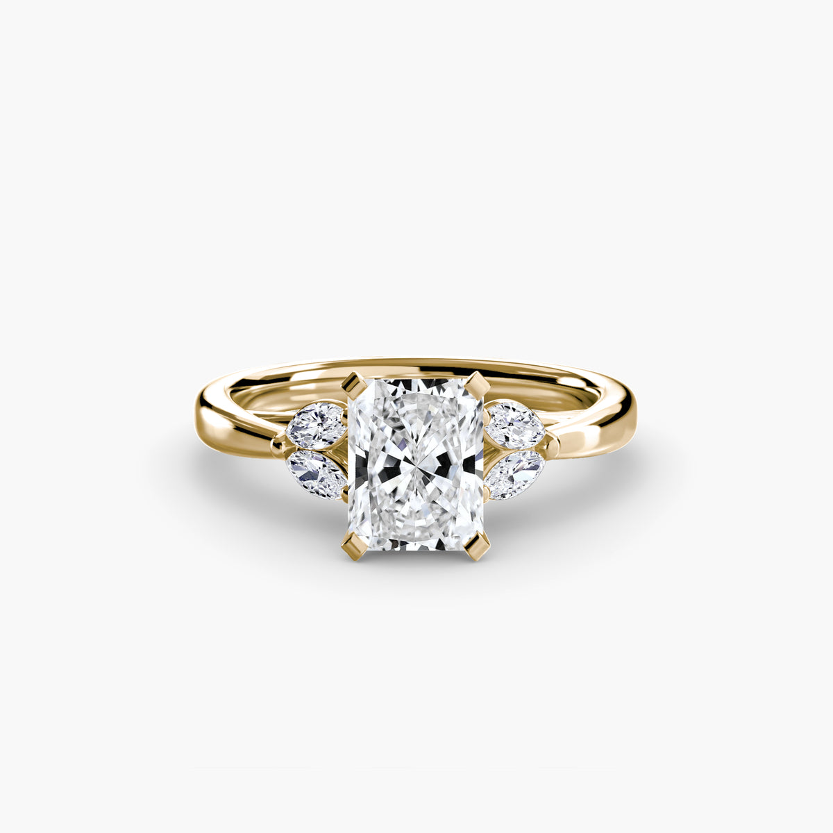Solitaire with Marquise Accent sides
