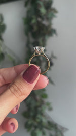 2.5ct Natural Diamond Round Solitaire with 6 claws