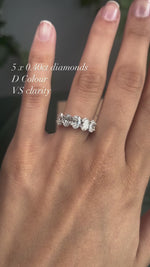 2ct Oval Lab Diamond Eternity Ring