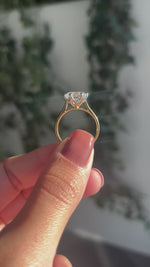 Round 3ct Diamond Solitaire 6 claws