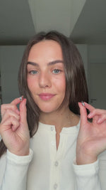 Silver Chunky Oval Hoop Earrings