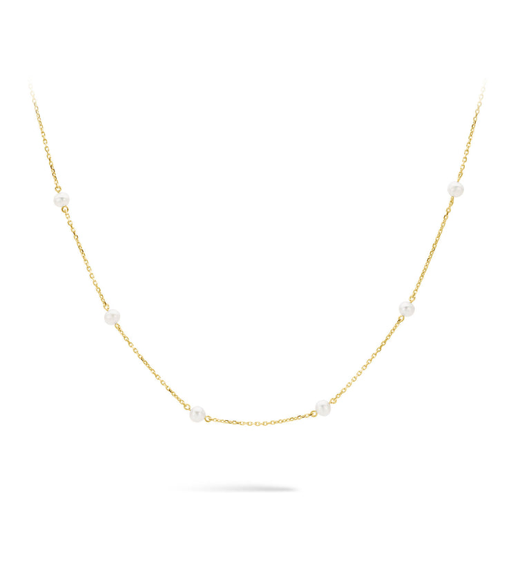 Classic 9ct Gold Pearl Necklace