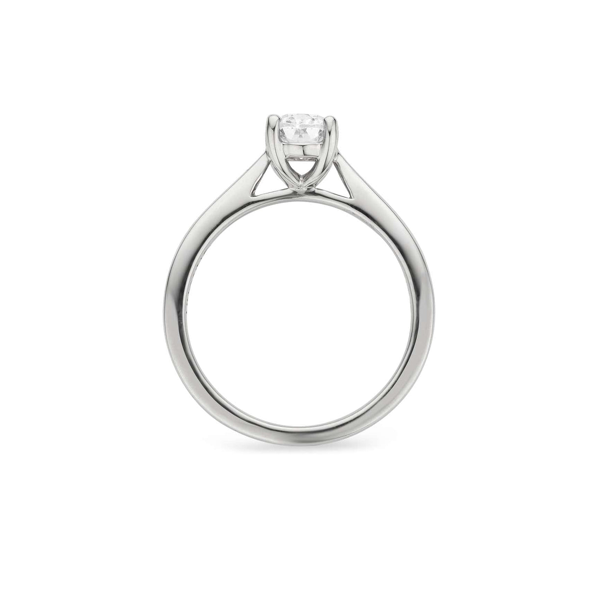 1ct Oval Lab Diamond Ring Solitaire