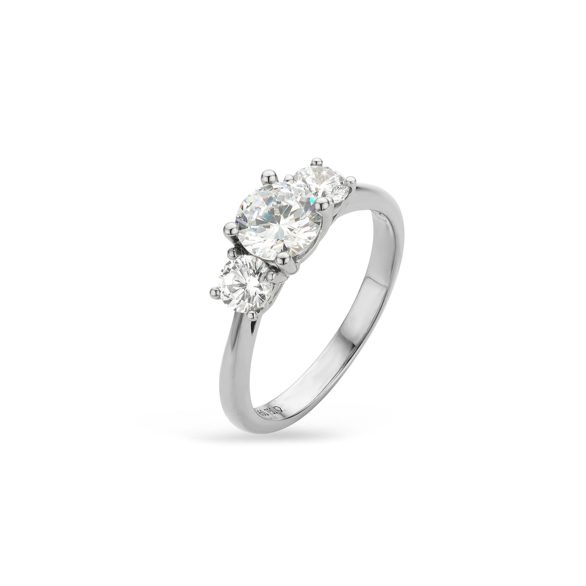 3 round stones 1.25ct Lab Diamond Ring