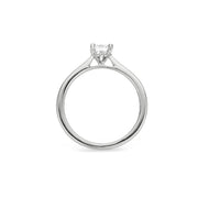 Platinum .50ct Oval Solitaire Rung