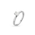 Platinum .50ct Oval Lab Diamond Solitaire Ring