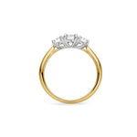 3 stone .65ct Lab Diamond Ring in 18ct Gold