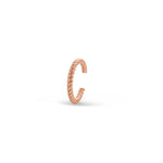 Cleo Roze Rope Twist Rose Gold Ear Cuff