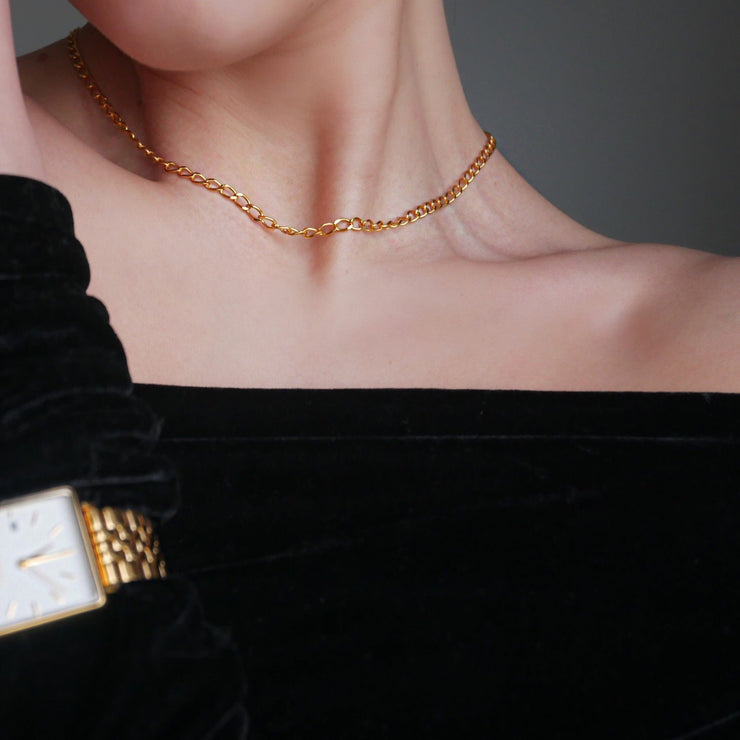 Curb Link Gold Chain Necklace