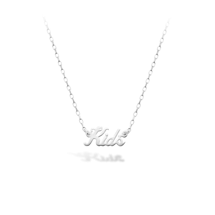 Personalized Silver Kids Name Necklace