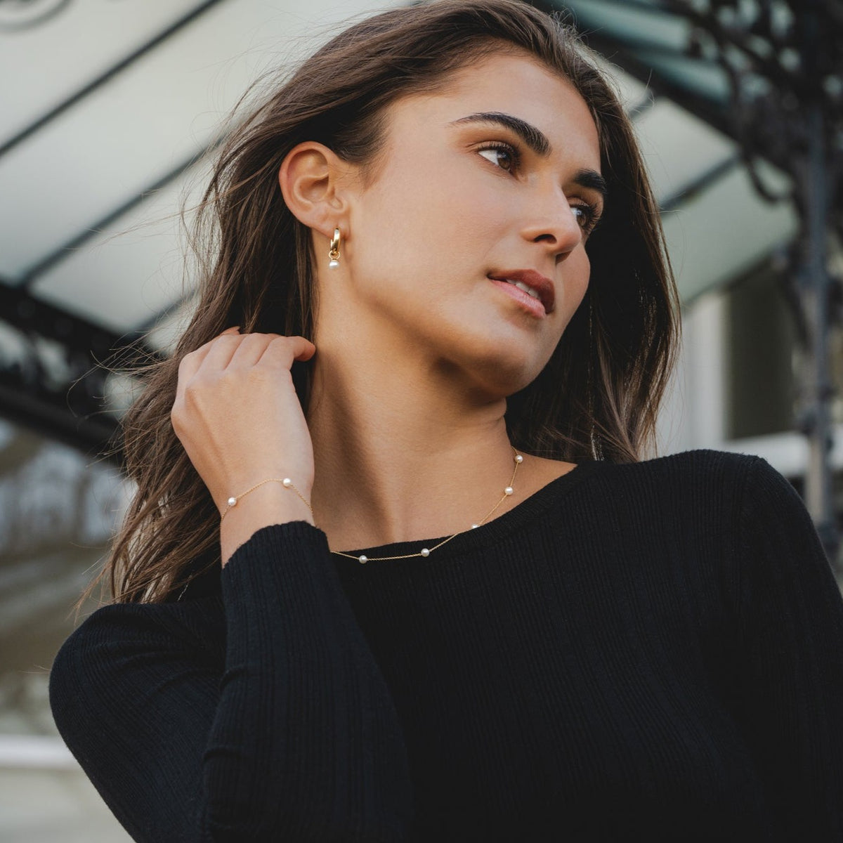 Classic 9ct Gold Pearl Bracelet