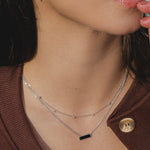 Silver Mini Spike Chain