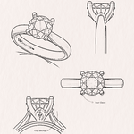 1ct Round Natural Diamond Solitaire Ring