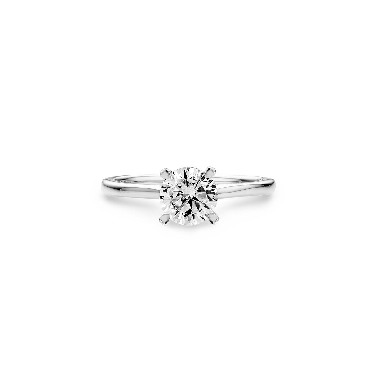 1ct Round Lab Diamond Ring Solitaire