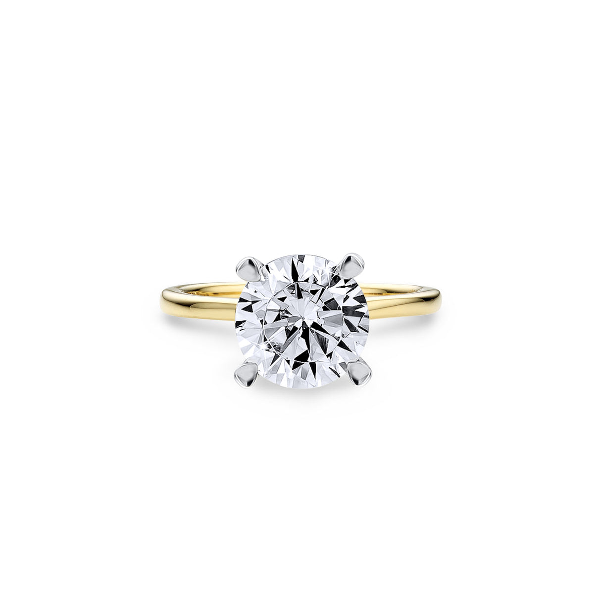 2ct Round Diamond Ring with 4 claws