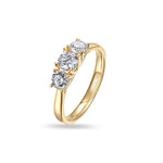 3 stone Lab Diamond Ring .95ct