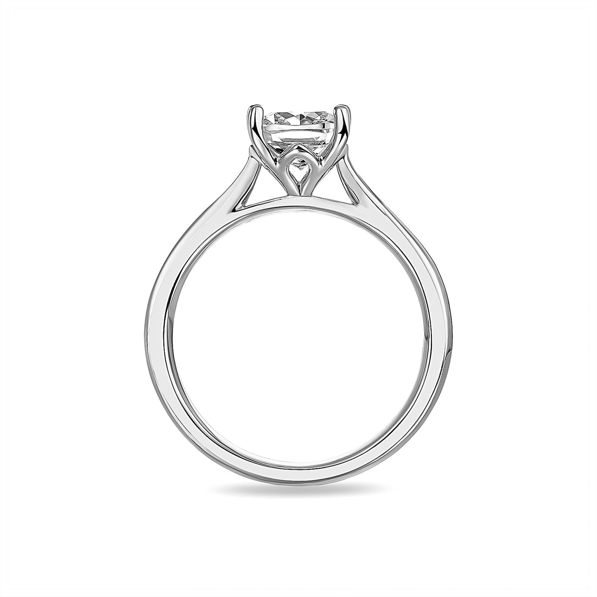 Cushion Cut Solitaire 1.5ct Diamond Ring