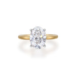 2ct Oval Natural Diamond Ring Solitaire