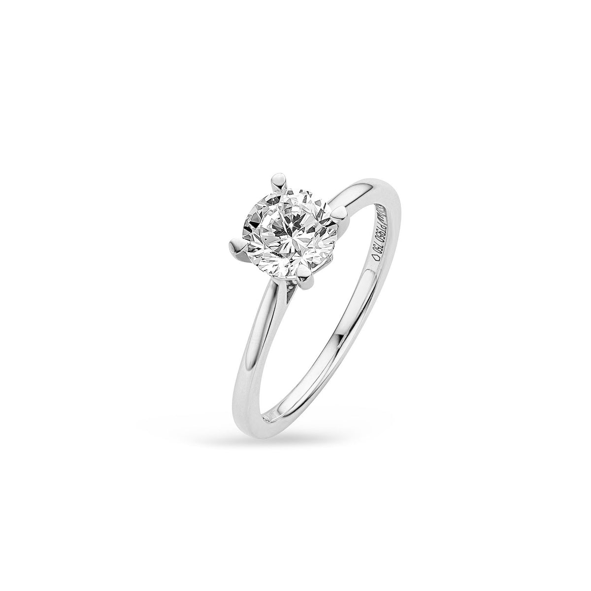 1ct Round Lab Diamond Ring Solitaire