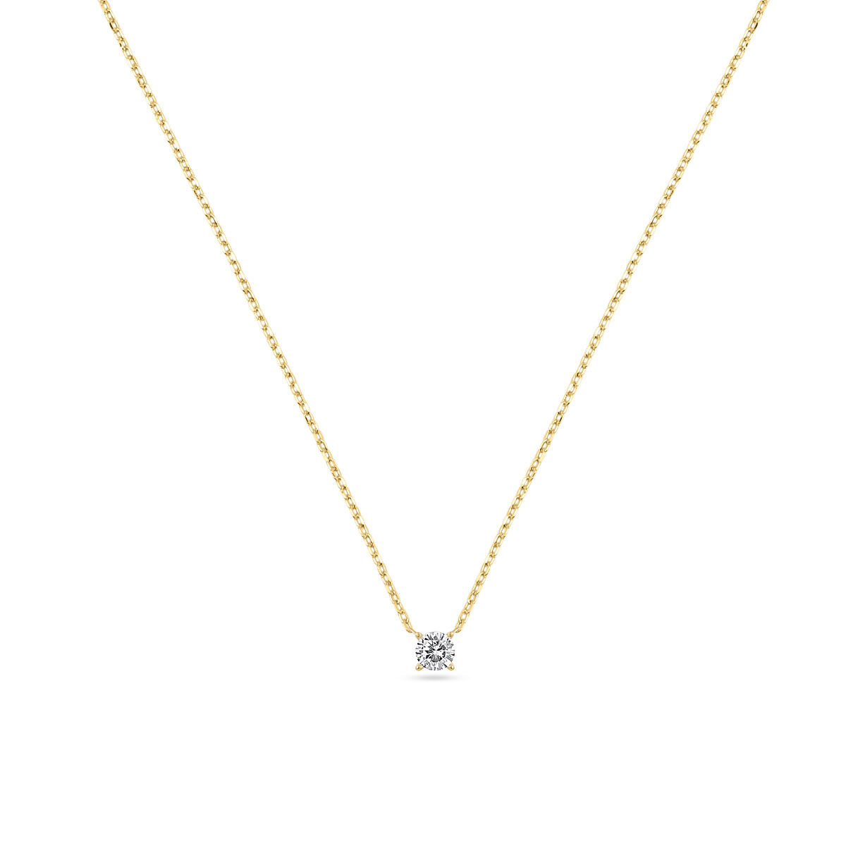 18ct Gold .30ct Lab Diamond Necklace