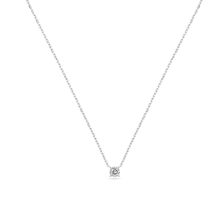 Platinum .30ct Lab Diamond Necklace