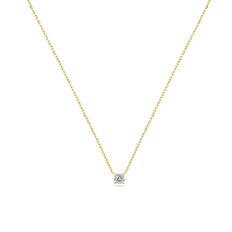 18ct Gold .30ct Lab Diamond Necklace