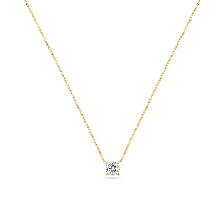 18ct Gold .50ct Lab Diamond Necklace