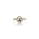 .90ct Halo Natural Diamond Ring in 18ct Gold