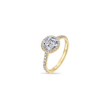.90ct Halo Natural Diamond Ring in 18ct Gold