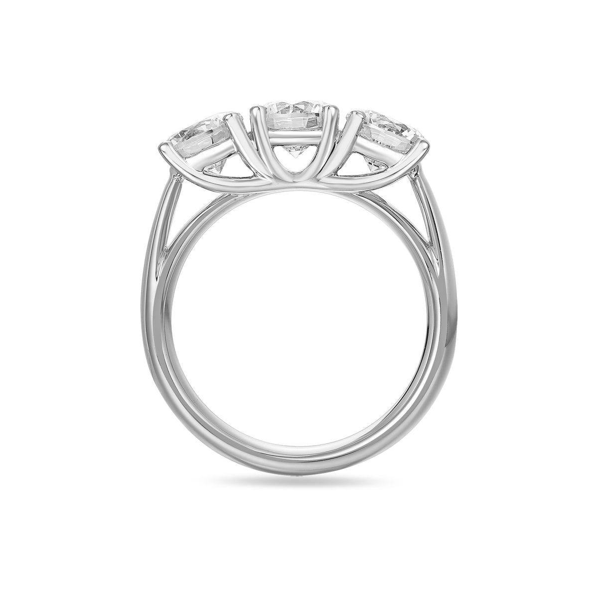 3 Stone 2.25ct Natural Diamond Ring