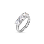 3 Stone Platinum & Diamond Ring 2.25ct Natural