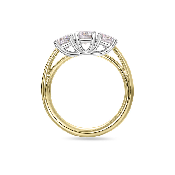 18ct Gold 3 Stones 1.50ct Engagement Ring