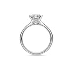 1ct Platinum Lab Diamond Ring