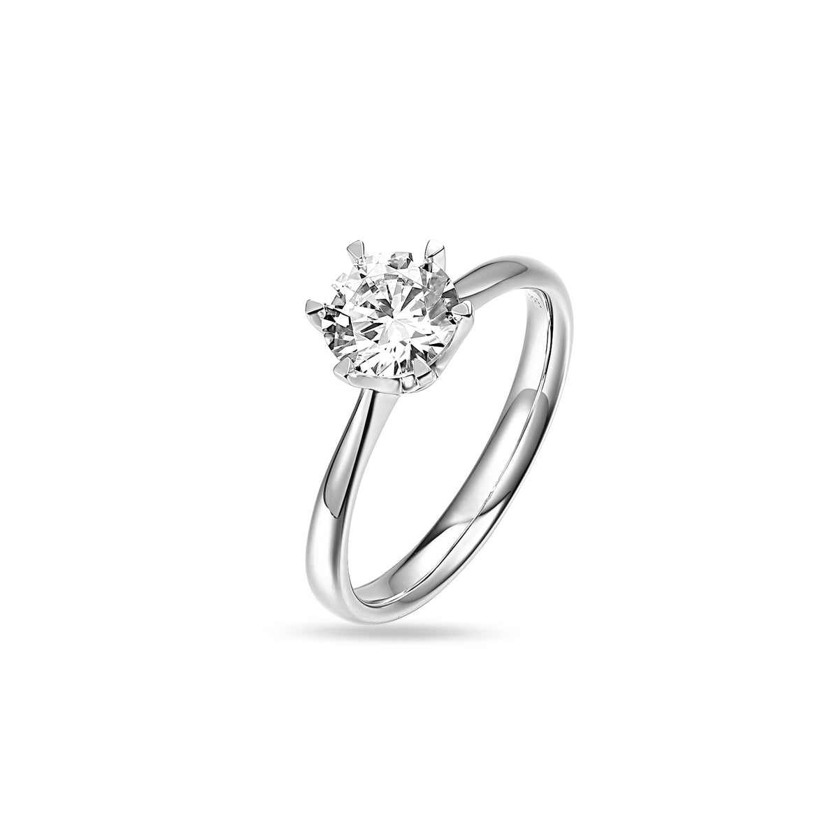 1ct Platinum Natural Diamond Ring