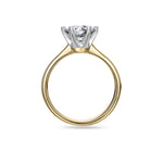 1.5ct Round Natural Diamond 18ct Gold Ring