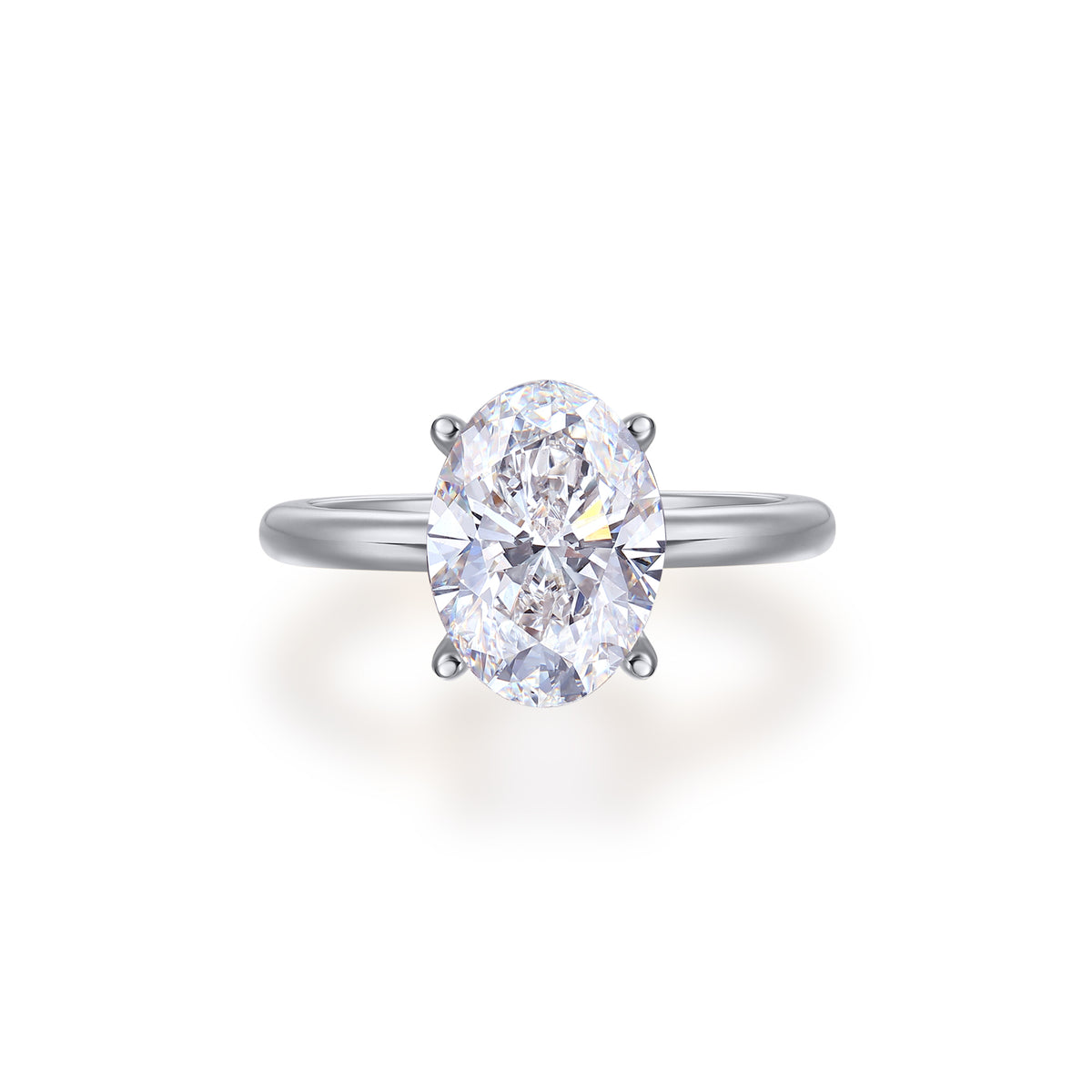 2.06ct Oval Natural Diamond Ring Solitaire