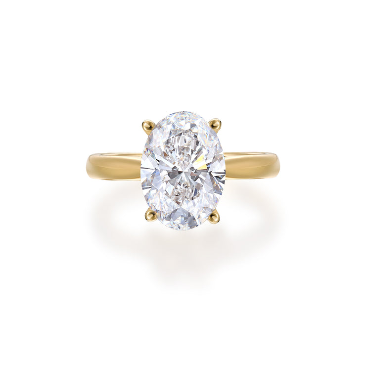Oval Solitaire 2.5ct Lab Diamond Ring