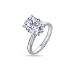 2.5ct Oval Natural Diamond Ring Solitaire