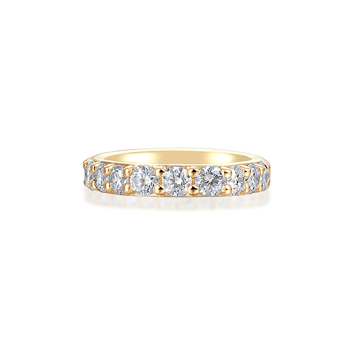 18ct Gold Lab Diamond Eternity Ring 1.18ct