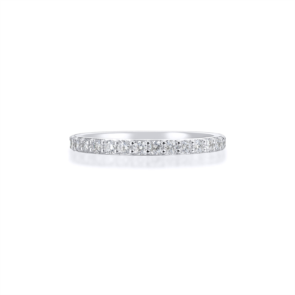 Platinum Natural Diamond band ring 0.40ct