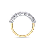 2.1ct 7 Stone Oval Natural Diamond Eternity Ring in 18ct Gold