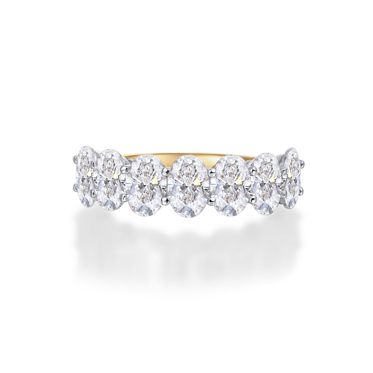 2.1ct Oval Diamond Eternity Ring